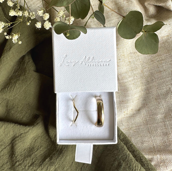 Wishbone Wedding Ring 9ct/18ct Yellow Gold