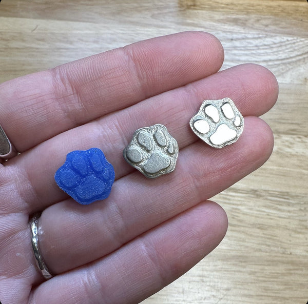 Bespoke Paw Print Necklace (your own pet's paw made into jewellery!)