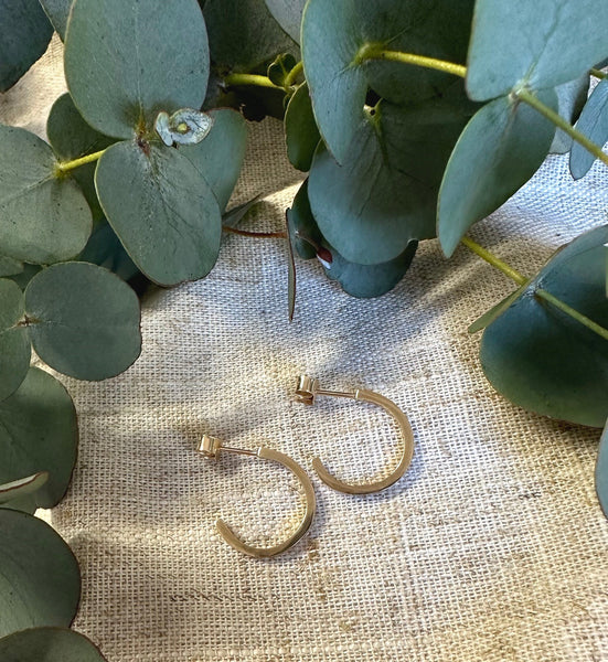 Silver/Gold Hoops, Adventure Awaits