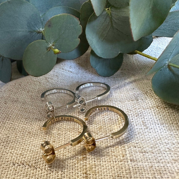 Silver/Gold Personalised Hoops