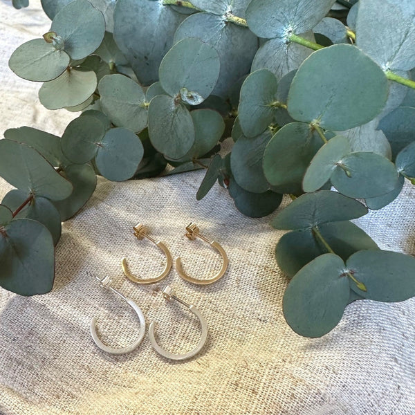 Silver/Gold Hoops, Adventure Awaits