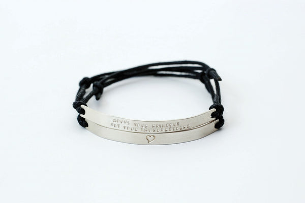 Cord & Silver Bracelet