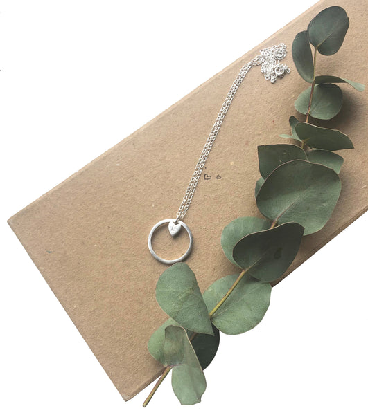 Personalised Silver Heart Necklace
