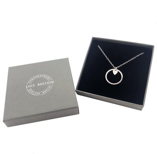 Personalised Silver Heart Necklace