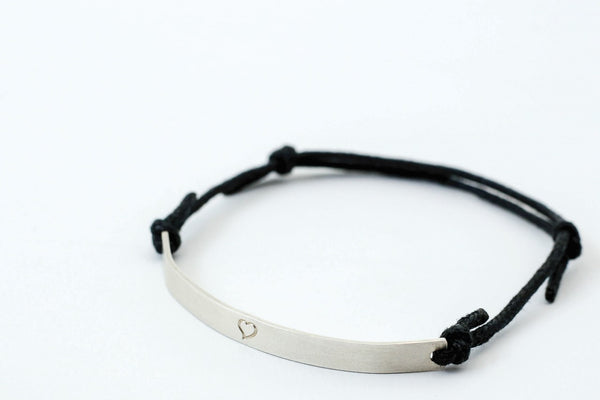 Cord & Silver Bracelet