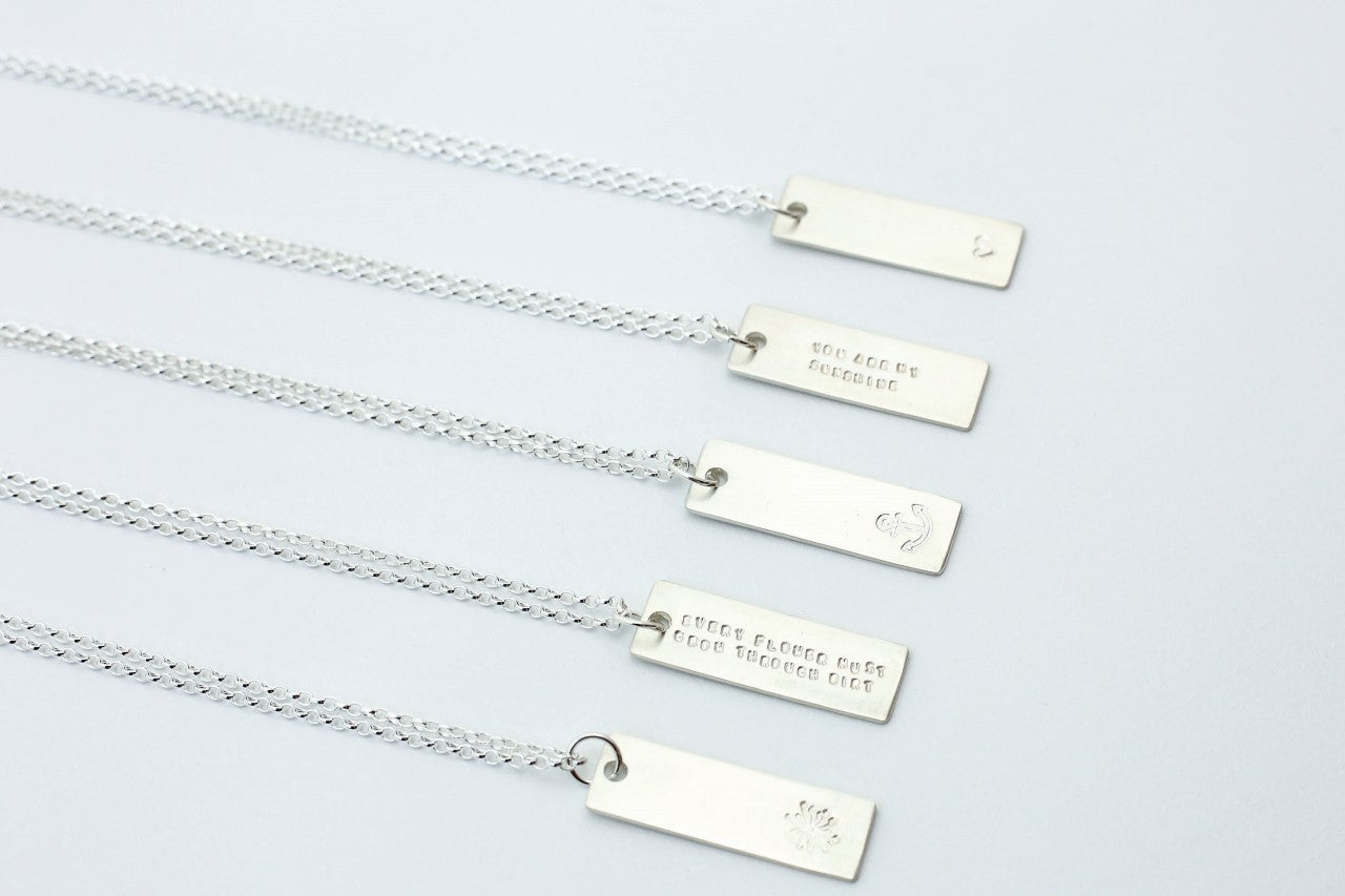 Silver Tag Necklace