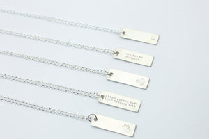 Silver Tag Necklace