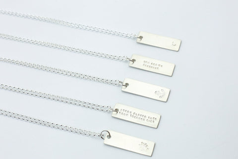 Silver Tag Necklace