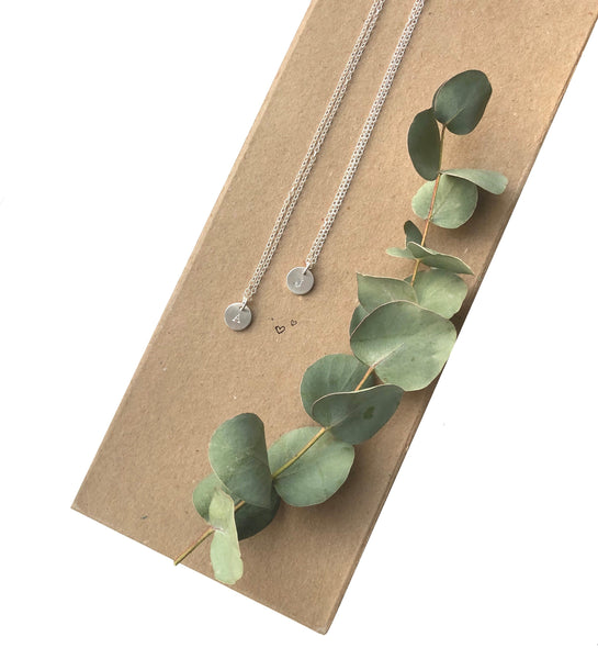 Silver Initial Necklace