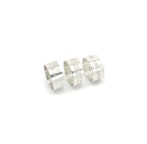 Thick Silver Rings Various Quotes