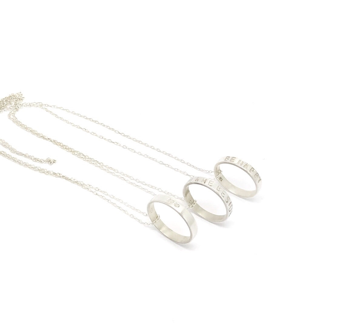 Silver Ring Necklaces Various Quotes