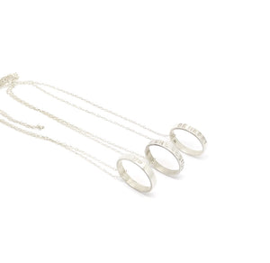 Silver Ring Necklaces Various Quotes