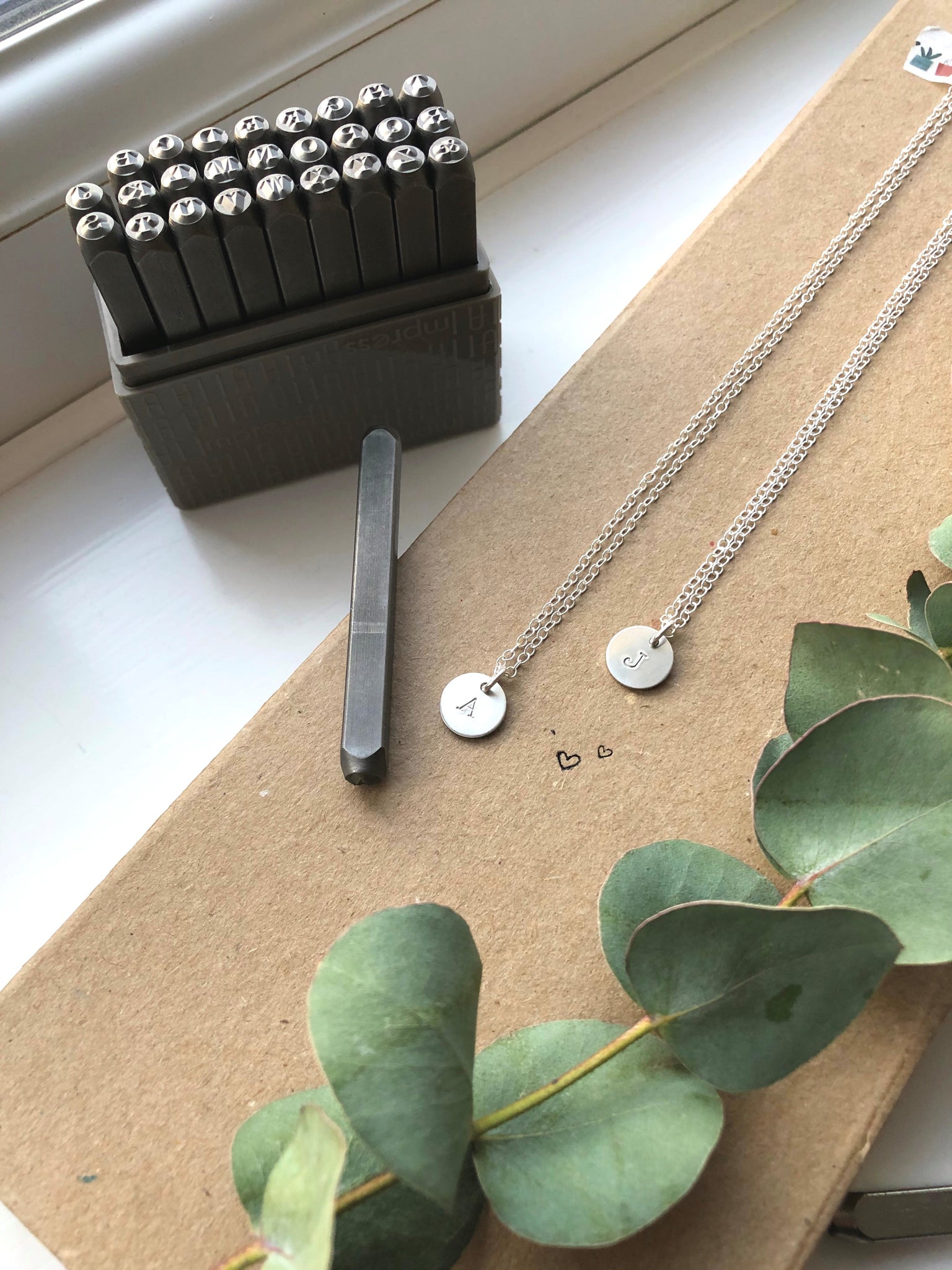 Silver Initial Necklace