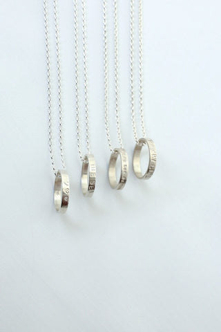 Silver Ring Necklace