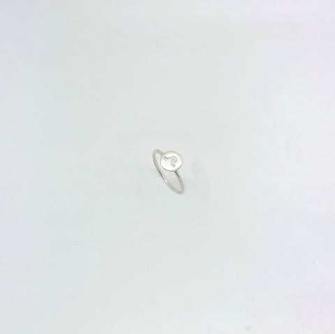 Circle Silver Wave Ring